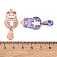 Printed Alloy Enamel Pendants(AL-CBA1C50-01G)-3