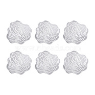 Hollow Rose PVC Hot Pads Holders, for Cooking and Baking Mat, White, 370x370x1mm(BT-TAC0001-03A)