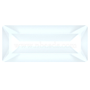 Preciosa&reg MAXIMA Crystal Fancy Stones, Czech Crystal, 435 26 212 Baguette, Dura Foiling, 01000 White Opal, 7x3mm(X-PRC-FB7-01000)