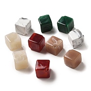 Opaque Acrylic Beads, Square, Mixed Color, 13.5x13.5x10mm, Hole: 2mm, about 467pcs/500g(OACR-Z015-05)