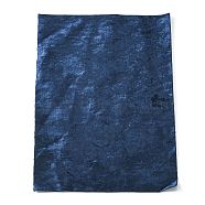 Flannel Fabric, Sofa Cover, Garment Accessories, Rectangle, Prussian Blue, 29~30x19~20x0.05cm(DIY-WH0199-15J)