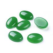 Natural White Jade Cabochons,  Dyed, Oval, 30x22mm(G-K290-01B)