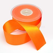 Grosgrain Ribbon for Wedding Festival Decoration, Dark Orange, 1-1/2 inch(38mm), about 100yards/roll(91.44m/roll)(SRIB-L014-38mm-668)