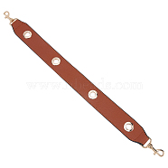 Imitation PU Leather Bag Straps, with Alloy Swivel Clasps, for Bag Straps Replacement Accessories, Sienna, 52.5x4cm(DIY-WH0304-025B)