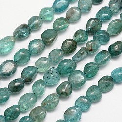 Natural Apatite Bead Strands, Tumbled Stone, Nuggets, 6~12x6~13mm, Hole: 1mm, about 15.74 inch(X-G-L459-13)