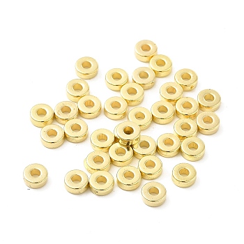 CCB Plastic Beads, Flat Round/Disc, Golden, 6x2mm, Hole: 2.2mm