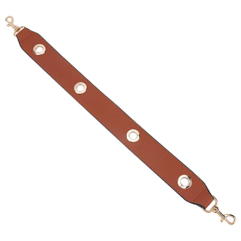 Imitation PU Leather Bag Straps, with Alloy Swivel Clasps, for Bag Straps Replacement Accessories, Sienna, 52.5x4cm