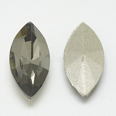 Pointed Back Glass Rhinestone Cabochons(RGLA-T083-5x10mm-03)-2