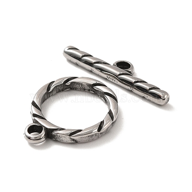 316 Stainless Steel Toggle Clasps(STAS-A060-01AS)-2
