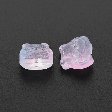 Two Tone Transparent Spray Painted Glass Beads(GLAA-T022-22-C04)-2