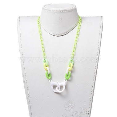 Personalized ABS Plastic Cable Chain Necklaces(NJEW-JN02847-03)-5