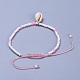 Adjustable Glass Seed Bead Braided Bead Bracelets(BJEW-JB04283-M)-5