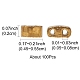 Metallfarbene Glas-Rocailles(SEED-YW0002-36C)-3