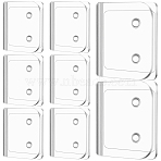 5 Sets Self Adhesive ABS Plastic Shower Curtain Clips, White, 45x50.5x9mm(DIY-CN0003-12)