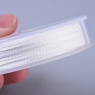 PE(Polyethylene) Braided Fishing Line, 4 Braid Thread, White, 0.6mm, about 45m/Roll(NWIR-WH0009-03G)
