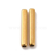 Ion Plating(IP) 304 Stainless Steel Beads, Rectangle, Real 18K Gold Plated, 20x3x3mm, Hole: 1.8x1.8mm(STAS-H179-04F-G)