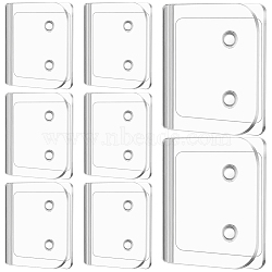 CREATCABIN 5 Sets Self Adhesive ABS Plastic Shower Curtain Clips, White, 45x50.5x9mm(DIY-CN0003-12)