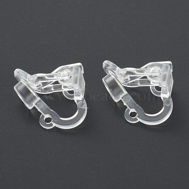 Clear Plastic Clip-on Earring Findings
