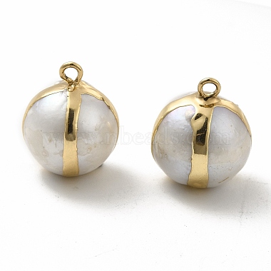 Natural Pearl Pendants(PEAR-P004-28KCG)-2