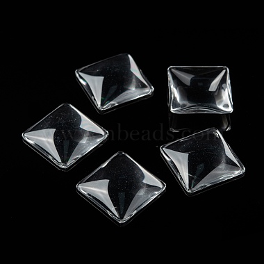 Clear Square Transparent Glass Cabochons(X-GGLA-S013-25x25mm-1)-6