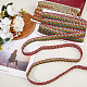 2 Cards 2 Colors Christmas Polyester Braided Lace Ribbon(OCOR-FH0001-22)-4