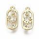 Brass Micro Pave Clear Cubic Zirconia Pendants(KK-S348-539-NF)-2