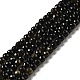 Natural Golden Sheen Obsidian Beads Strands(G-P476-01A-04)-1