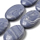 brins de perles d'agate en dentelle bleue synthétique(G-B071-H02-03)-1