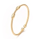 Bracelets de manchette en laiton de placage de rack avec perle(BJEW-E071-07G)-3
