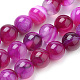 Chapelets de perles en agate à rayures naturelles/agates à bandes(X-G-S259-04G-6mm)-1