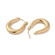 Texture Oval 201 Stainless Steel Half Hoop Earrings for Women(EJEW-G385-10G)-2