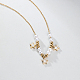 Imitation Pearl Beaded Star Pendant Necklaces(ID0009)-1