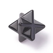 Natural Obsidian Beads, No Hole/Undrilled, Merkaba Star, 28x23.5x17.5mm(G-I220-11)