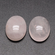 Oval Natural Rose Quartz Cabochons, 20x15x6mm(G-K020-20x15mm-07)