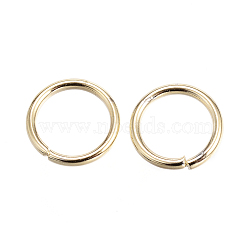 304 Stainless Steel Jump Rings, Open Jump Rings, Golden, 18 Gauge, 8x1mm, Inner Diameter: 6mm(X-STAS-P099-02G)