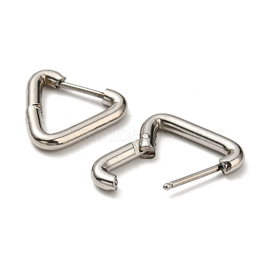 Stainless Steel Huggie Hoop Earrings(EJEW-E602-01P)-2