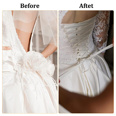 Cordon en tissu pour remplacement de fermeture éclair de robe de mariée pour femmes(OCOR-WH0046-33)-6