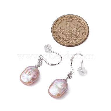 Boucles d'oreille en perle naturelle(EJEW-P286-34P)-3