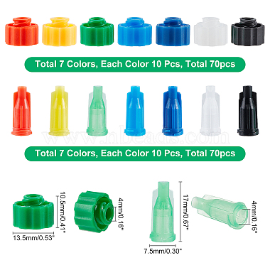 140Pcs 14 Style Plastic Syringe Barrel Tip Caps(TOOL-OC0001-50)-2