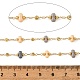 Handmade Brass Glass Beaded Chains(GL-CBA1C06-08G)-3