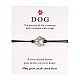 Alloy Dog Paw Print Link Bracelet(ANIM-PW0001-027B)-1