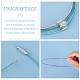 60Pcs 12 Colors  Stainless Steel Wire Necklace Cord DIY Jewelry Making(TWIR-UN0001-10)-5