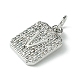 Rack Plating Brass Micro Pave Clear Cubic Zirconia Charms(KK-G501-01V-P)-2