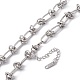 304 Stainless Steel Kont Link Chain Necklace for Men Women(NJEW-P269-02P)-3