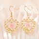 Alloy & Dried Flower Dangle Earrings(AL-Z001-01G-02)-1