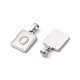 304 Stainless Steel Pave Shell Pendants(STAS-G327-01P-O)-2