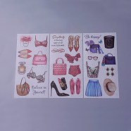 Scrapbook Stickers, Self Adhesive Picture Stickers, Costume Pattern, Colorful, 200x100mm(DIY-P003-I03)