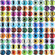 1 Bag Glass Doll Eyes Cabochons, for Doll Making, Half Round/Dome, Mixed Color, 12x4mm(DIY-GF0008-70C)