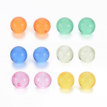 Transparent Acrylic Beads, No Hole, Round, Mixed Color, 3.5mm, about 17000pcs/500g