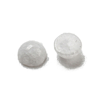 Natural White Jade Cabochons, Half Round, 2x1mm